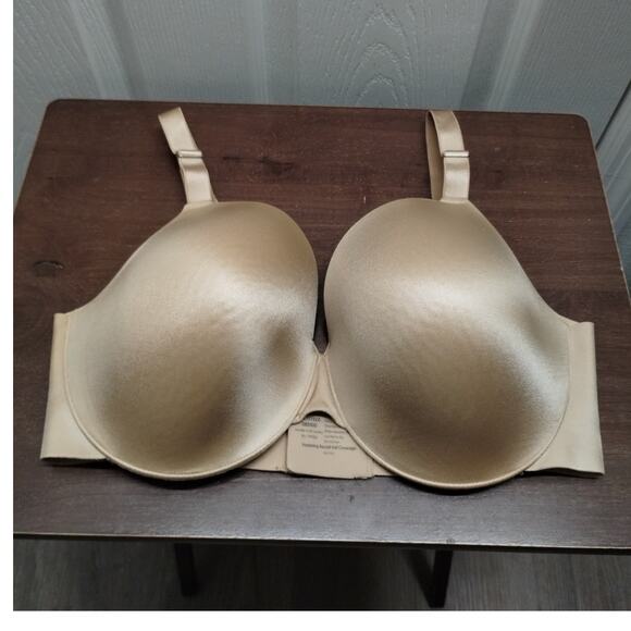 Soma Women's Size 38DDD Beige Vanishing Back Full Coverage Underwire Bra - Picture 2 of 5